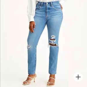 Women’s Levi 501 Skinny - Nice as Pie: Medium Wash